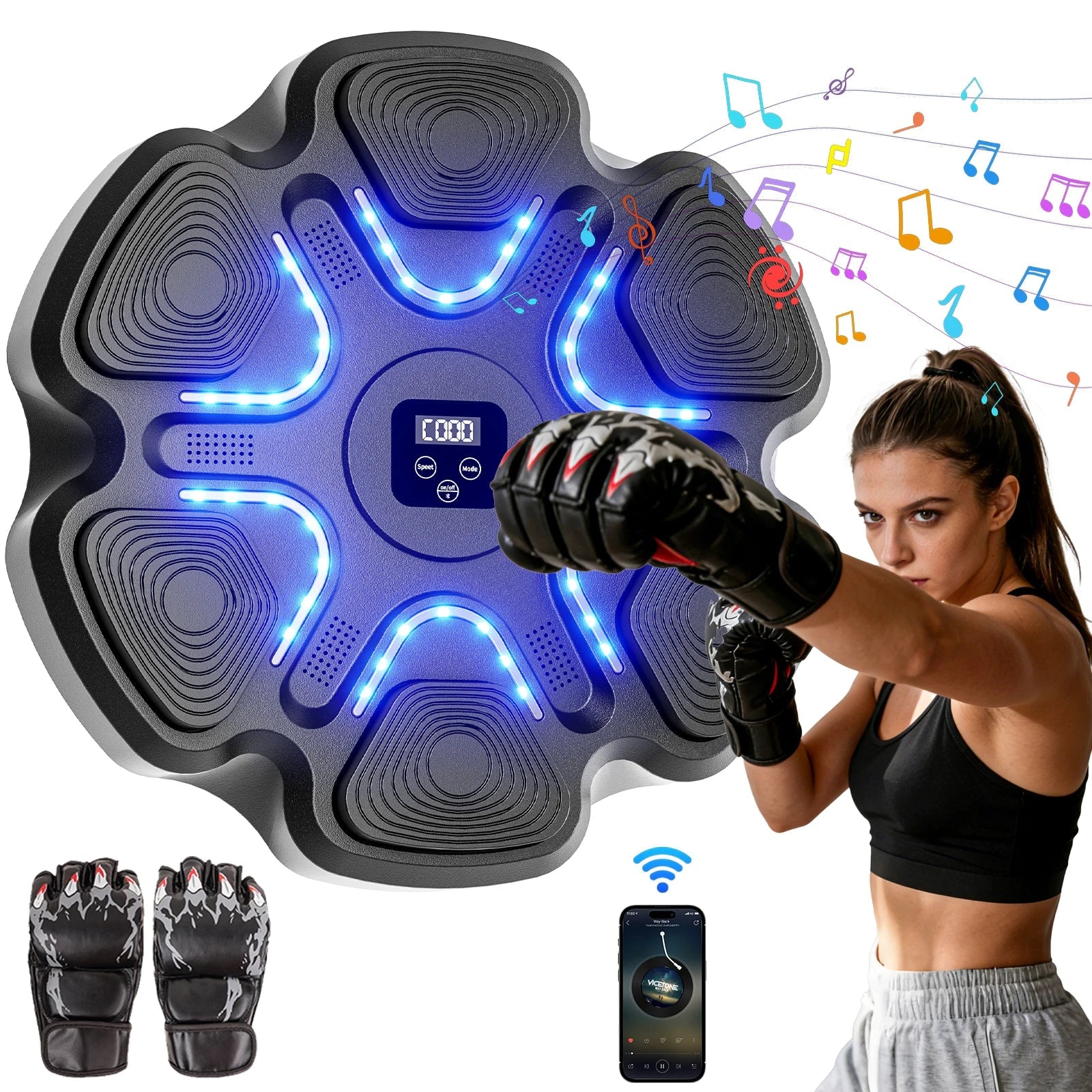 Music Boxing Machine for Adults and Kids, Smart Bluetooth Boxing Training Equipment with Gloves for Home,Office and Gym - FitHealthHavenFitHealthHavenFitHealthHaven14:193;200007763:201336106blackUnited StatesMusic Boxing Machine for Adults and Kids, Smart Bluetooth Boxing Training Equipment with Gloves for Home,Office and Gym