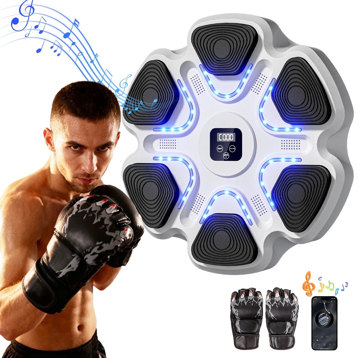 Music Boxing Machine for Adults and Kids, Smart Bluetooth Boxing Training Equipment with Gloves for Home,Office and Gym - FitHealthHavenFitHealthHavenFitHealthHaven14:29;200007763:201336106WHITEUnited StatesMusic Boxing Machine for Adults and Kids, Smart Bluetooth Boxing Training Equipment with Gloves for Home,Office and Gym