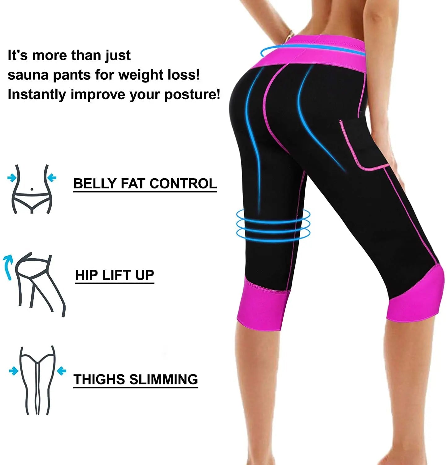 Neoprene Sauna Sweat Pants with Pocket for Women, Slimming Shorts, Compression Leggings, Body Shaper, Workout, Running, Hot - FitHealthHavenFitHealthHavenFitHealthHaven14:366;5:100014064YELLOWSNeoprene Sauna Sweat Pants with Pocket for Women, Slimming Shorts, Compression Leggings, Body Shaper, Workout, Running, Hot
