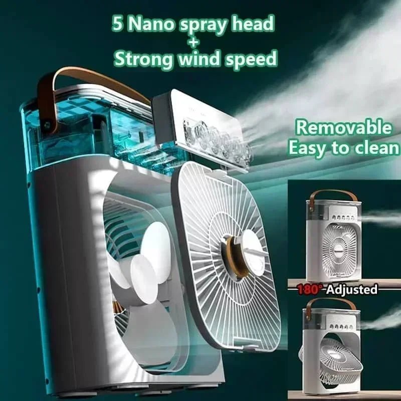New 3 In 1 Fan AIr Conditioner Household Mini Air Cooler LED Night Light Portable Humidifier Air Adjustment Fan Office Home Fan - FitHealthHavenFitHealthHavenFitHealthHaven14:691WhiteWhiteNew 3 In 1 Fan AIr Conditioner Household Mini Air Cooler LED Night Light Portable Humidifier Air Adjustment Fan Office Home Fan
