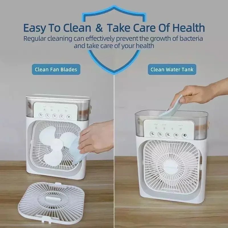 New 3 In 1 Fan AIr Conditioner Household Mini Air Cooler LED Night Light Portable Humidifier Air Adjustment Fan Office Home Fan - FitHealthHavenFitHealthHavenFitHealthHaven14:691WhiteWhiteNew 3 In 1 Fan AIr Conditioner Household Mini Air Cooler LED Night Light Portable Humidifier Air Adjustment Fan Office Home Fan