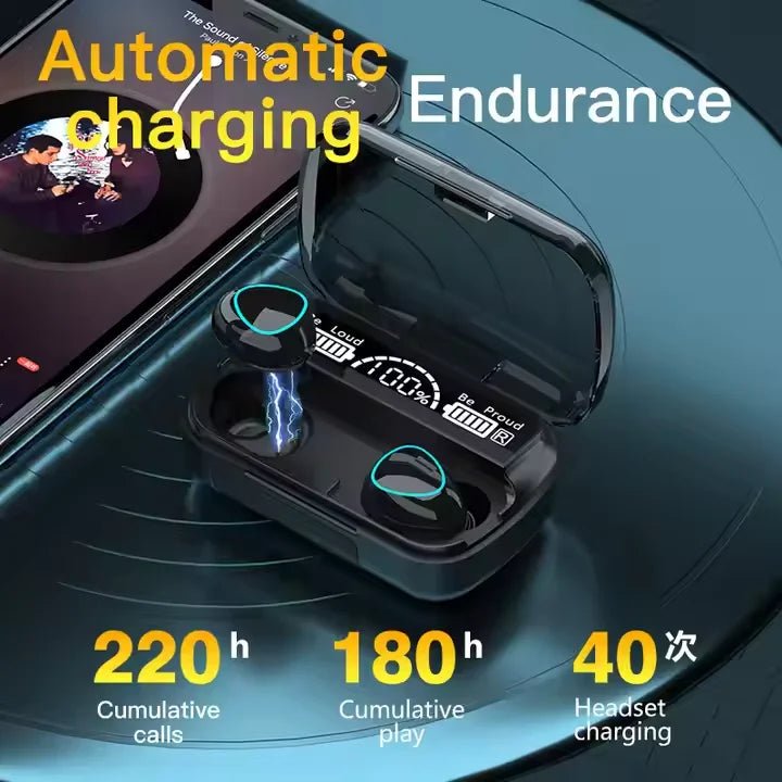 New Arrival M10 Earphone Wireless Headset High Quality Perfect Sound Earbuds Sports Game Music BT Headphone with Power Bank - FitHealthHavenFitHealthHavenFitHealthHaven14:193blackblackNew Arrival M10 Earphone Wireless Headset High Quality Perfect Sound Earbuds Sports Game Music BT Headphone with Power Bank
