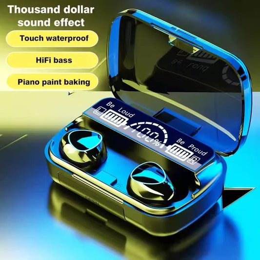 New Arrival M10 Earphone Wireless Headset High Quality Perfect Sound Earbuds Sports Game Music BT Headphone with Power Bank - FitHealthHavenFitHealthHavenFitHealthHaven14:193blackblackNew Arrival M10 Earphone Wireless Headset High Quality Perfect Sound Earbuds Sports Game Music BT Headphone with Power Bank