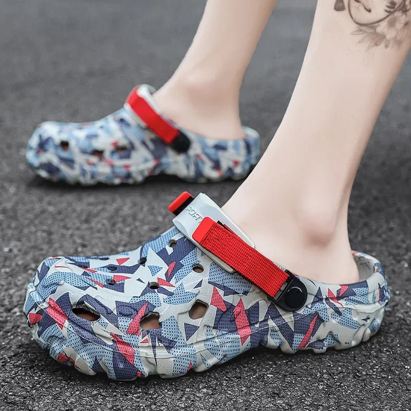 New Men's Clogs Slippers Sandal Men Garden Shoes Flat Camouflage Sandals Male Sneakers Outdoor Flip Flops Home Clogs - FitHealthHavenFitHealthHavenFitHealthHaven14:10;200000124:200000338Red43New Men's Clogs Slippers Sandal Men Garden Shoes Flat Camouflage Sandals Male Sneakers Outdoor Flip Flops Home Clogs