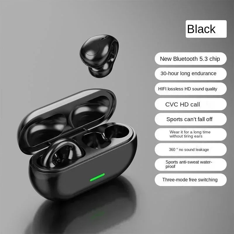 New Original T75 Bone Conduction Wireless Bluetooth 5.3 Headphones Sports Earphones HiFi Sound Quality Waterproof TWS Headset - FitHealthHavenFitHealthHavenFitHealthHaven14:193blackNew Original T75 Bone Conduction Wireless Bluetooth 5.3 Headphones Sports Earphones HiFi Sound Quality Waterproof TWS Headset