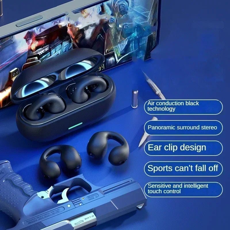 New Original T75 Bone Conduction Wireless Bluetooth 5.3 Headphones Sports Earphones HiFi Sound Quality Waterproof TWS Headset - FitHealthHavenFitHealthHavenFitHealthHaven14:193blackNew Original T75 Bone Conduction Wireless Bluetooth 5.3 Headphones Sports Earphones HiFi Sound Quality Waterproof TWS Headset