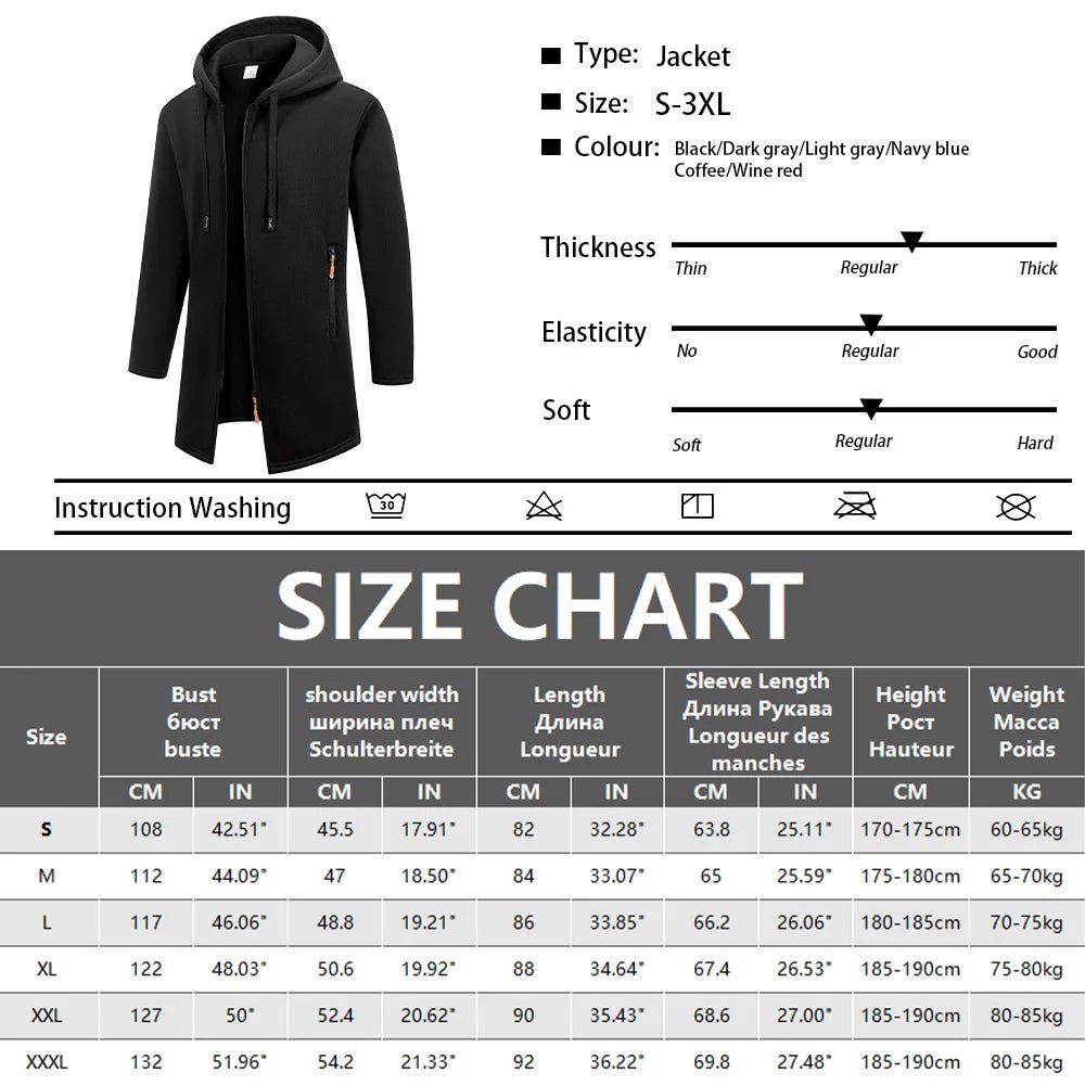 New Streetwear Men's Long Sleeve Sweatshirts for Men Zipper Hooded Oversize Winter Warm Jacket Coat Outdoor Tracksuit Men - FitHealthHavenFitHealthHavenFitHealthHaven14:193;5:100014064blackSNew Streetwear Men's Long Sleeve Sweatshirts for Men Zipper Hooded Oversize Winter Warm Jacket Coat Outdoor Tracksuit Men
