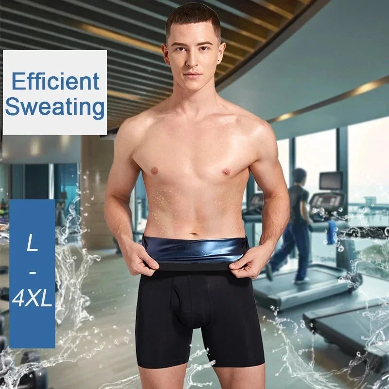 NEW Sweat Sauna Shorts Men's Fat Burning Waist Trainer High Waist Fitness Running Sports Underwear Slimming Pants Body Shapewear - FitHealthHavenFitHealthHavenFitHealthHaven14:193Blue;5:2000003222XLBlue2XLNEW Sweat Sauna Shorts Men's Fat Burning Waist Trainer High Waist Fitness Running Sports Underwear Slimming Pants Body Shapewear