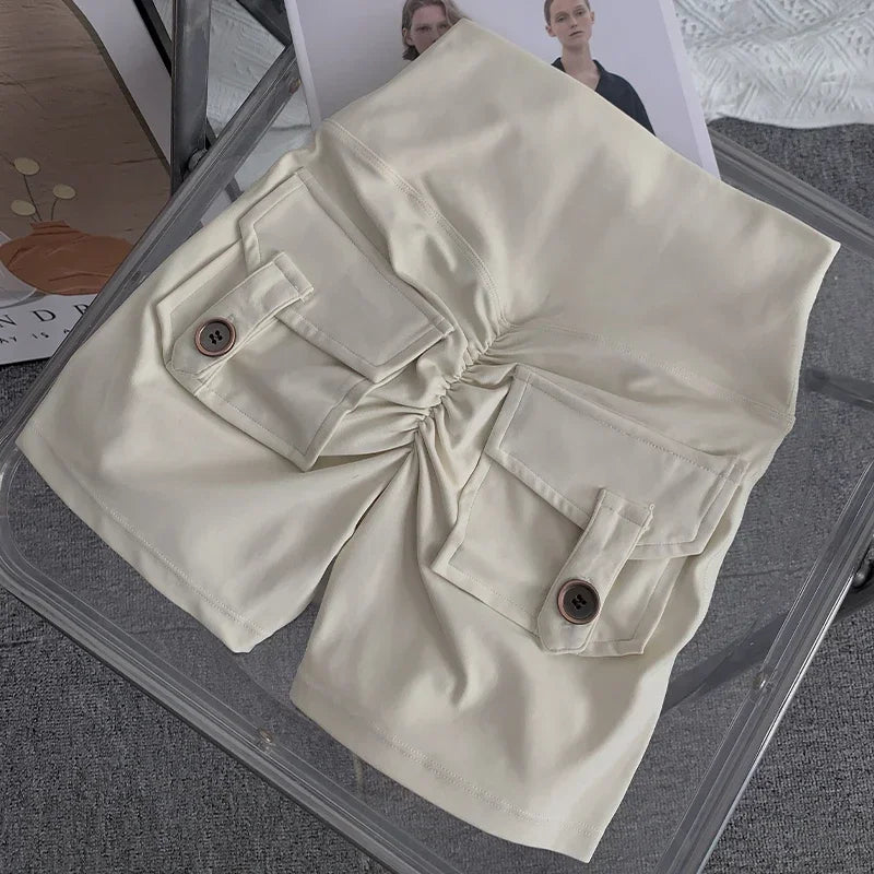 Nude High Waist Peach Butt Sport With Pocket Yoga Shorts Leggings Quick Drying Gym Training Cycling Outdoor sports Shorts - FitHealthHavenFitHealthHavenFitHealthHaven14:200002130White;5:100014064WhiteSNude High Waist Peach Butt Sport With Pocket Yoga Shorts Leggings Quick Drying Gym Training Cycling Outdoor sports Shorts