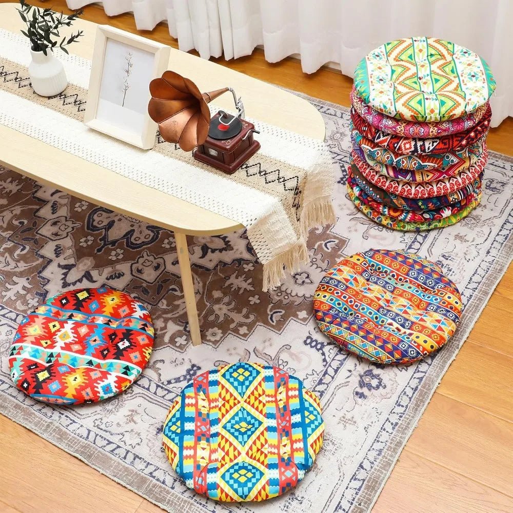 Nuogo 12 Pcs Bohemian Floor Cushions Bulk 15 Inch Boho Floor Sitting Meditation Pillows Yoga Mandala Meditation Pouf for - FitHealthHavenFitHealthHavenFitHealthHaven200007763:201336106United StatesNuogo 12 Pcs Bohemian Floor Cushions Bulk 15 Inch Boho Floor Sitting Meditation Pillows Yoga Mandala Meditation Pouf for