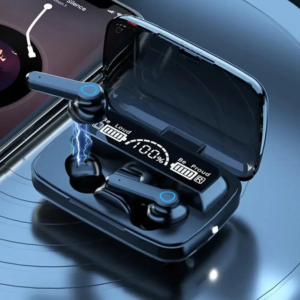 Original M19 Bluetooth Headset Wireless In-Ear Sports Intelligente Touch Led Displaymirror Warehouse Charging Treasure Earphone - FitHealthHavenFitHealthHavenFitHealthHaven14:193blackOriginal M19 Bluetooth Headset Wireless In-Ear Sports Intelligente Touch Led Displaymirror Warehouse Charging Treasure Earphone