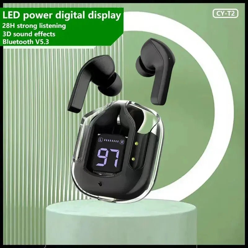 Original T2 Wireless Bluetooth Earphone Transparent HIFI Headphones LED Power Digital Display Stereo Sound Earphones for Xiaomi - FitHealthHavenFitHealthHavenFitHealthHaven14:1052PinkOriginal T2 Wireless Bluetooth Earphone Transparent HIFI Headphones LED Power Digital Display Stereo Sound Earphones for Xiaomi