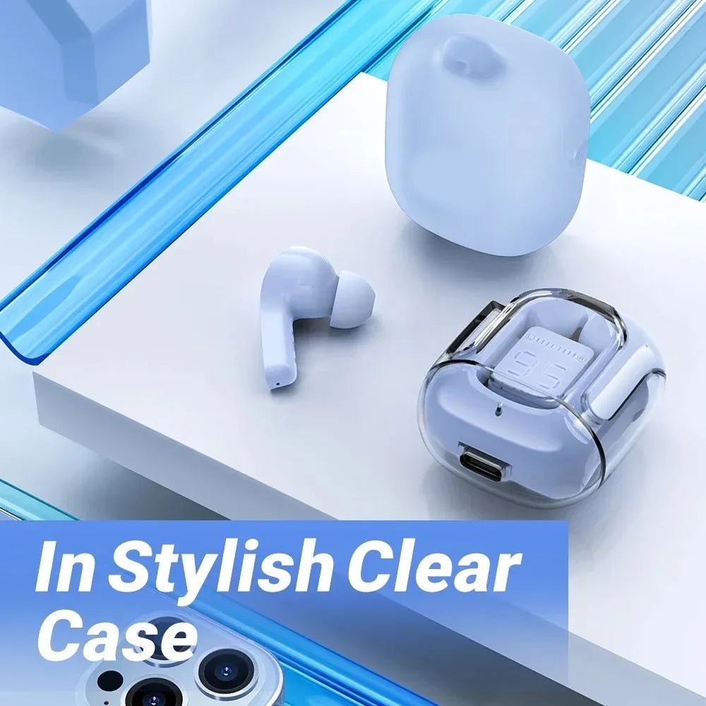 Original T2 Wireless Bluetooth Earphone Transparent HIFI Headphones LED Power Digital Display Stereo Sound Earphones for Xiaomi - FitHealthHavenFitHealthHavenFitHealthHaven14:1052PinkOriginal T2 Wireless Bluetooth Earphone Transparent HIFI Headphones LED Power Digital Display Stereo Sound Earphones for Xiaomi