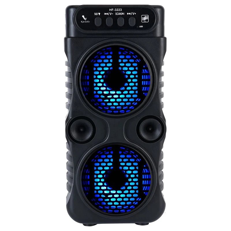 Outdoor Portable Wireless Speaker Dual 3 Inches Music Stereo Subwoofer Bass USB Power Supply For Dancing Party Family Karaoke - FitHealthHavenFitHealthHavenFitHealthHaven14:193BlackBlackOutdoor Portable Wireless Speaker Dual 3 Inches Music Stereo Subwoofer Bass USB Power Supply For Dancing Party Family Karaoke