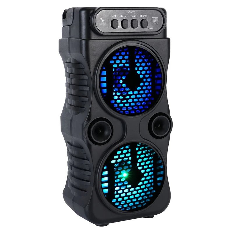 Outdoor Portable Wireless Speaker Dual 3 Inches Music Stereo Subwoofer Bass USB Power Supply For Dancing Party Family Karaoke - FitHealthHavenFitHealthHavenFitHealthHaven14:193BlackBlackOutdoor Portable Wireless Speaker Dual 3 Inches Music Stereo Subwoofer Bass USB Power Supply For Dancing Party Family Karaoke