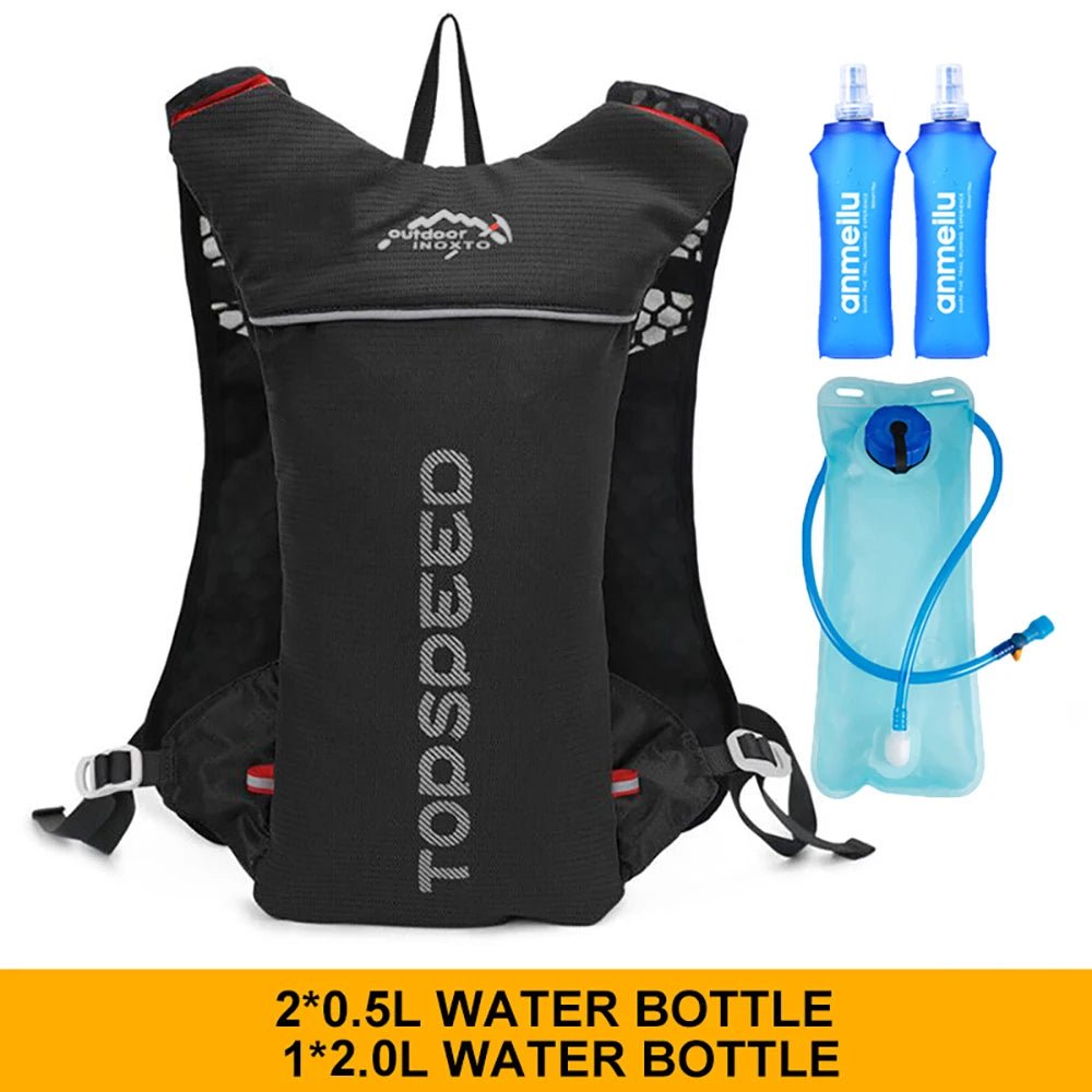 Outdoor Trail Running 5L Ultralight Backpack Hydration Jogging Vest Men Breathable Marathon Bicycle Bag Water Bottle 500ML - FitHealthHavenFitHealthHavenFitHealthHaven14:100018994Black2lwater Bag500Black2lwater Bag500Outdoor Trail Running 5L Ultralight Backpack Hydration Jogging Vest Men Breathable Marathon Bicycle Bag Water Bottle 500ML