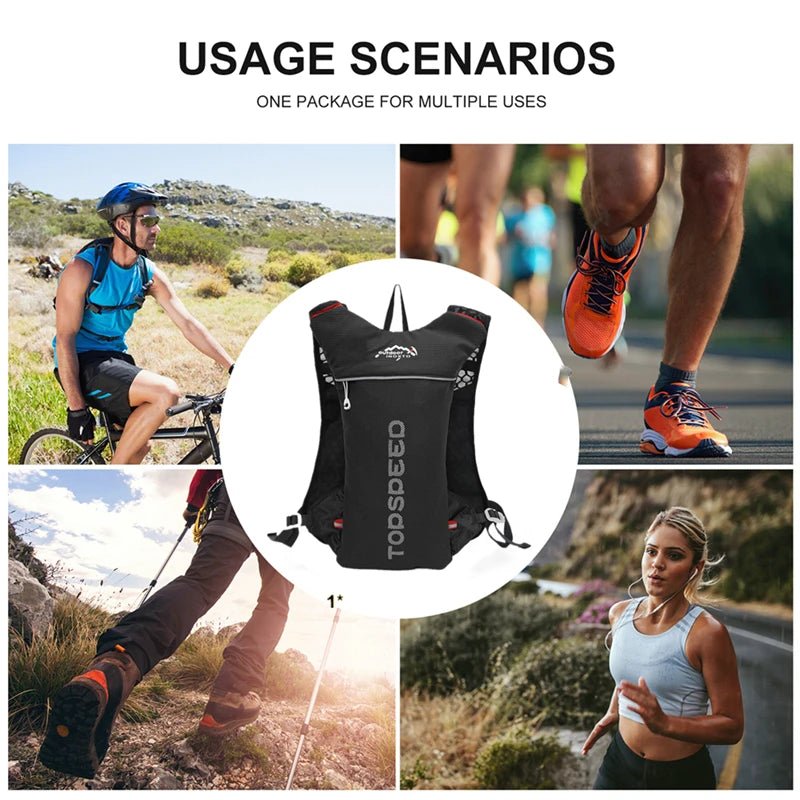 Outdoor Trail Running 5L Ultralight Backpack Hydration Jogging Vest Men Breathable Marathon Bicycle Bag Water Bottle 500ML - FitHealthHavenFitHealthHavenFitHealthHaven14:100018757Black 2l Water BagBlack 2l Water BagOutdoor Trail Running 5L Ultralight Backpack Hydration Jogging Vest Men Breathable Marathon Bicycle Bag Water Bottle 500ML