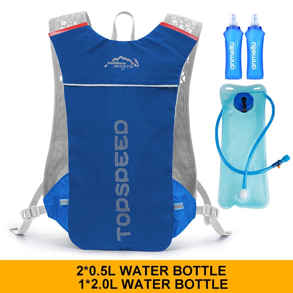 Outdoor Trail Running 5L Ultralight Backpack Hydration Jogging Vest Men Breathable Marathon Bicycle Bag Water Bottle 500ML - FitHealthHavenFitHealthHavenFitHealthHaven14:4Blue2lwater Bag500Blue2lwater Bag500Outdoor Trail Running 5L Ultralight Backpack Hydration Jogging Vest Men Breathable Marathon Bicycle Bag Water Bottle 500ML