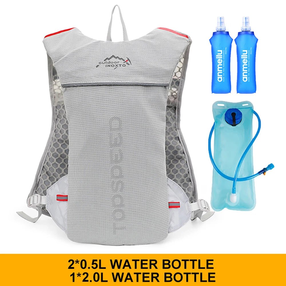 Outdoor Trail Running 5L Ultralight Backpack Hydration Jogging Vest Men Breathable Marathon Bicycle Bag Water Bottle 500ML - FitHealthHavenFitHealthHavenFitHealthHaven14:200004870Gray2lwater Bag500Gray2lwater Bag500Outdoor Trail Running 5L Ultralight Backpack Hydration Jogging Vest Men Breathable Marathon Bicycle Bag Water Bottle 500ML