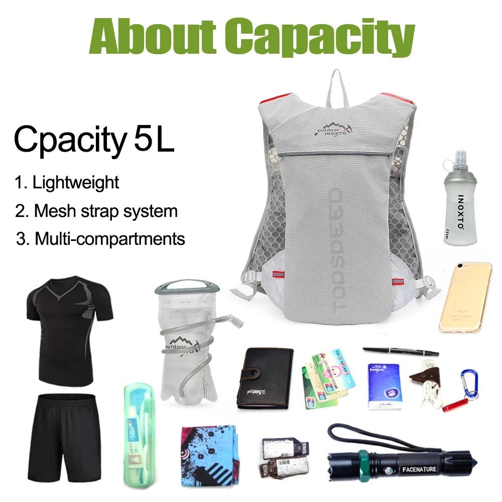 Outdoor Trail Running 5L Ultralight Backpack Hydration Jogging Vest Men Breathable Marathon Bicycle Bag Water Bottle 500ML - FitHealthHavenFitHealthHavenFitHealthHaven14:100018757Black 2l Water BagBlack 2l Water BagOutdoor Trail Running 5L Ultralight Backpack Hydration Jogging Vest Men Breathable Marathon Bicycle Bag Water Bottle 500ML