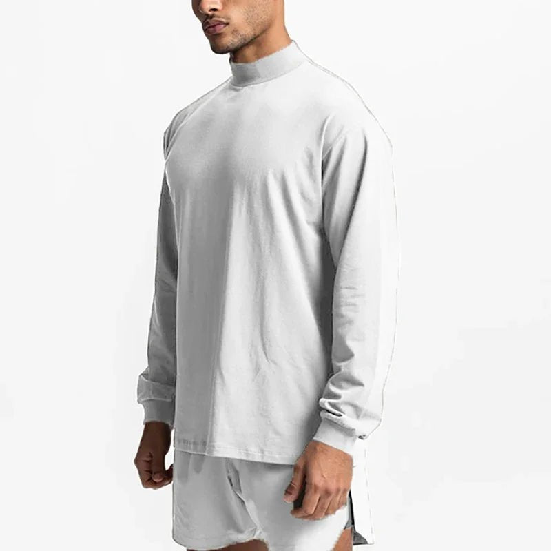 Oversized Long Sleeve Running T-shirts Mens Turtleneck Dropped Shoulder Loose Sports Fitness T Shirt Gym Bodybuilding Tops Tees - FitHealthHavenFitHealthHavenFitHealthHaven14:193;5:100014065blackXLOversized Long Sleeve Running T-shirts Mens Turtleneck Dropped Shoulder Loose Sports Fitness T Shirt Gym Bodybuilding Tops Tees
