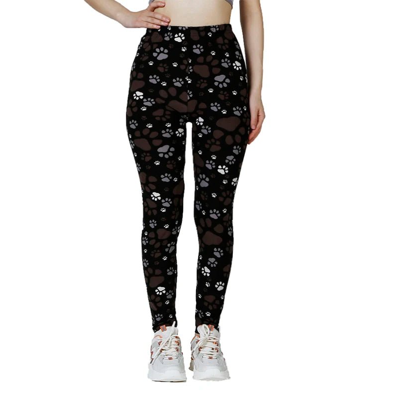 PD43 European and American Casual High Elastic Bottom Pants with Printed Small Feet and Claw Printed Pants for External Wear - FitHealthHavenFitHealthHavenFitHealthHaven14:193;5:361386MblackPD43 European and American Casual High Elastic Bottom Pants with Printed Small Feet and Claw Printed Pants for External Wear
