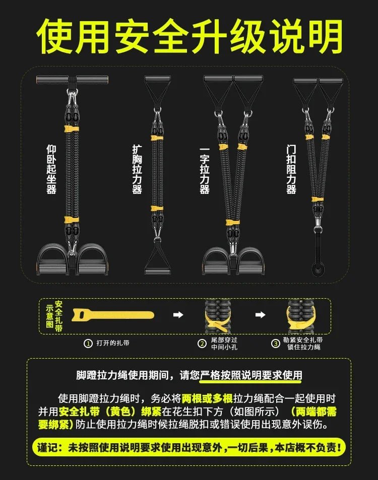 Pedal Type Tensioner Multifunctional Tension Device for men's Fitness,Back, Abdomen, and Abdominal Muscle Training, Pull Rope - FitHealthHavenFitHealthHavenFitHealthHaven14:29Pull 100 poundsPull 100 poundsPedal Type Tensioner Multifunctional Tension Device for men's Fitness,Back, Abdomen, and Abdominal Muscle Training, Pull Rope