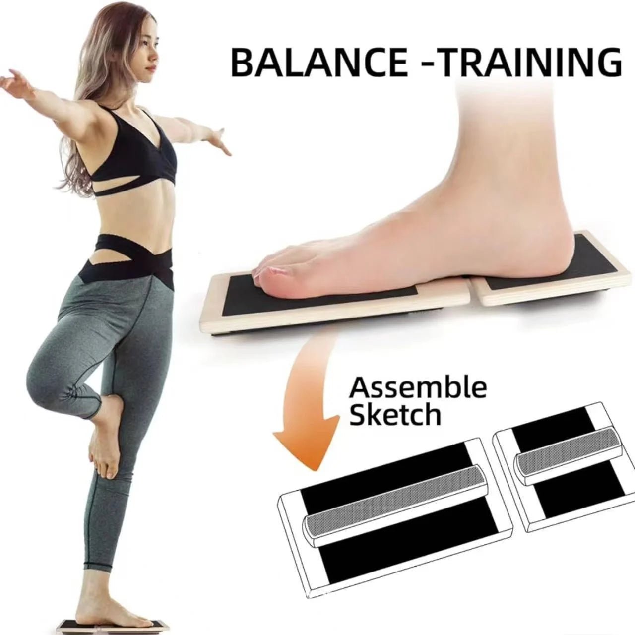 Physical Therapy Posture Corrector Single Foot Balance Board Ankle Strengthener Exerciser Sprained Non-slip Wood Wobble Board - FitHealthHavenFitHealthHavenFitHealthHaven14:6911 set wood1 set woodPhysical Therapy Posture Corrector Single Foot Balance Board Ankle Strengthener Exerciser Sprained Non-slip Wood Wobble Board