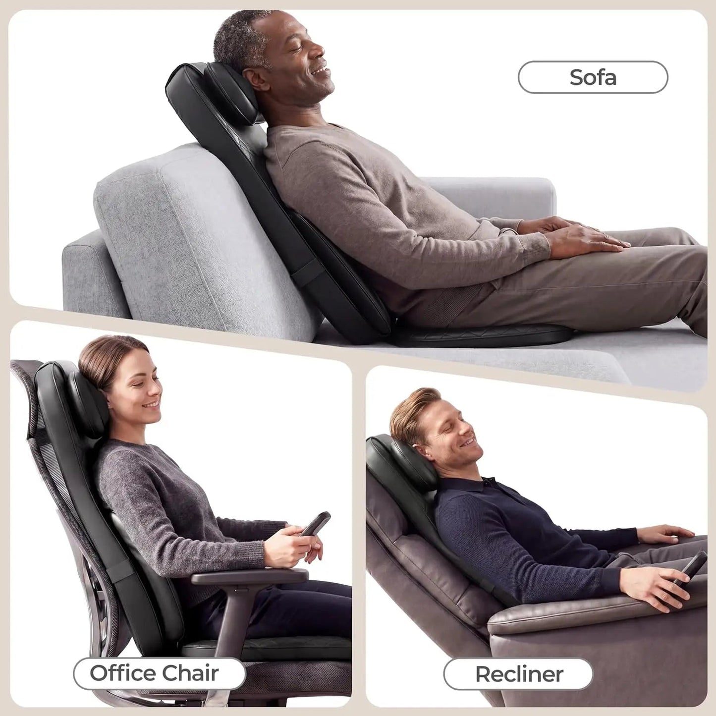 Portable Full Body Massage Chair Pad Shiatsu Kneading Seat with Heat And Compression for Neck Back Shoulder UL Adapter Included Shiatsu Neck Back Massager with Heat, Adjustable Massage Chair Pad Back Support Massage Seat Cush - FitHealthHavenFitHealthHavenFitHealthHaven14:-2;200007763:201336106;400079803:1983473477BlackUnited States100V-240V US PlugPortable Full Body Massage Chair Pad Shiatsu Kneading Seat with Heat And Compression for Neck Back Shoulder UL Adapter Included Shiatsu Neck Back Mas