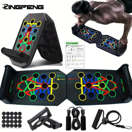 Portable Multifunctional Push-up Board Set With Handles Foldable Fitness Equipment For Chest Abdomen Arms And Back Training - FitHealthHavenFitHealthHavenFitHealthHaven14:771Board jump ropeBoard jump ropePortable Multifunctional Push-up Board Set With Handles Foldable Fitness Equipment For Chest Abdomen Arms And Back Training