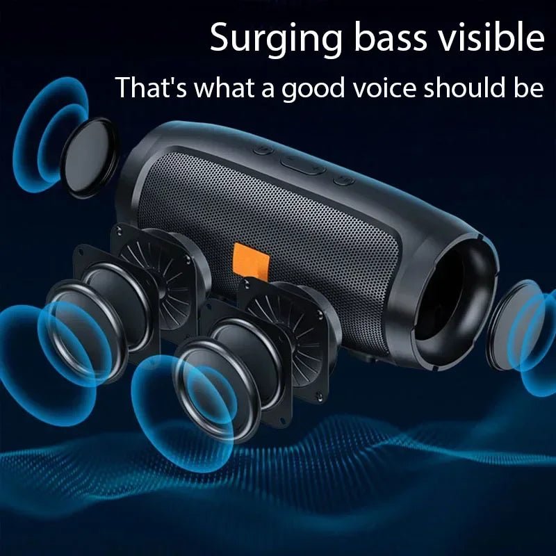 Portable Subwoofer Bluetooth Speakers Outdoor Stereo Surround Waterproof Loudspeaker Wireless Sound Box Support FM Radio TF Card - FitHealthHavenFitHealthHavenFitHealthHaven14:347blackblackPortable Subwoofer Bluetooth Speakers Outdoor Stereo Surround Waterproof Loudspeaker Wireless Sound Box Support FM Radio TF Card
