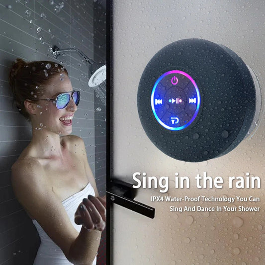 Portable Wireless Bluetooth Speaker LED IPX4 Waterproof Loudspeaker Outdoor Bathroom Large Suction Cup Mini Stereo Sound Box - FitHealthHavenFitHealthHavenFitHealthHaven14:193black;200509262:203221826blackSpeakerPortable Wireless Bluetooth Speaker LED IPX4 Waterproof Loudspeaker Outdoor Bathroom Large Suction Cup Mini Stereo Sound Box