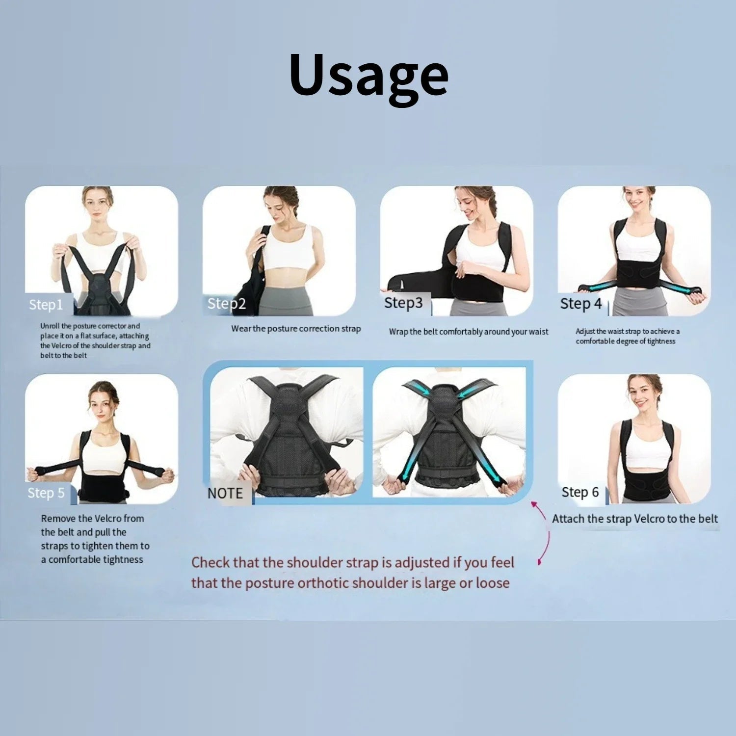 Posture Corrector Back Orthopedic Straps for Men and Women Fully Adjustable Spinal Brace Comfortable Effective Upper Back Brace - FitHealthHavenFitHealthHavenFitHealthHaven491:201452307S (45kg-55kg)S (45kg-55kg)Posture Corrector Back Orthopedic Straps for Men and Women Fully Adjustable Spinal Brace Comfortable Effective Upper Back Brace