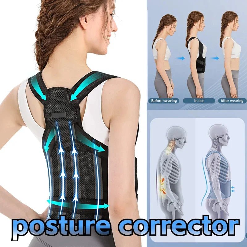Posture Corrector Back Orthopedic Straps for Men and Women Fully Adjustable Spinal Brace Comfortable Effective Upper Back Brace - FitHealthHavenFitHealthHavenFitHealthHaven491:201452307S (45kg-55kg)S (45kg-55kg)Posture Corrector Back Orthopedic Straps for Men and Women Fully Adjustable Spinal Brace Comfortable Effective Upper Back Brace