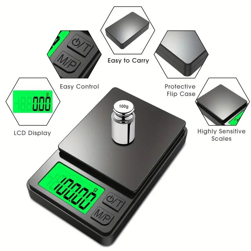 Precision Pocket Scale 1000g X 0.1g - Digital Gram, Food, Jewelry, Ounces/Grains Scale with Backlit LCD - Mini Scale for Travel - FitHealthHavenFitHealthHavenFitHealthHaven14:3508530.1g 1000g0.1g 1000gPrecision Pocket Scale 1000g X 0.1g - Digital Gram, Food, Jewelry, Ounces/Grains Scale with Backlit LCD - Mini Scale for Travel