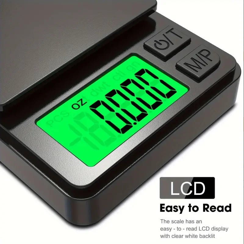 Precision Pocket Scale 1000g X 0.1g - Digital Gram, Food, Jewelry, Ounces/Grains Scale with Backlit LCD - Mini Scale for Travel - FitHealthHavenFitHealthHavenFitHealthHaven14:3508530.1g 1000g0.1g 1000gPrecision Pocket Scale 1000g X 0.1g - Digital Gram, Food, Jewelry, Ounces/Grains Scale with Backlit LCD - Mini Scale for Travel