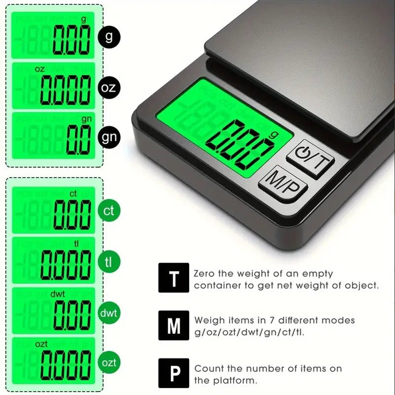 Precision Pocket Scale 1000g X 0.1g - Digital Gram, Food, Jewelry, Ounces/Grains Scale with Backlit LCD - Mini Scale for Travel - FitHealthHavenFitHealthHavenFitHealthHaven14:3508530.1g 1000g0.1g 1000gPrecision Pocket Scale 1000g X 0.1g - Digital Gram, Food, Jewelry, Ounces/Grains Scale with Backlit LCD - Mini Scale for Travel