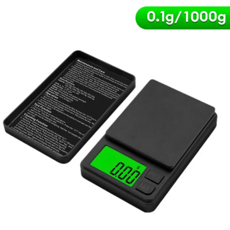 Precision Pocket Scale 1000g X 0.1g - Digital Gram, Food, Jewelry, Ounces/Grains Scale with Backlit LCD - Mini Scale for Travel - FitHealthHavenFitHealthHavenFitHealthHaven14:3508530.1g 1000g0.1g 1000gPrecision Pocket Scale 1000g X 0.1g - Digital Gram, Food, Jewelry, Ounces/Grains Scale with Backlit LCD - Mini Scale for Travel