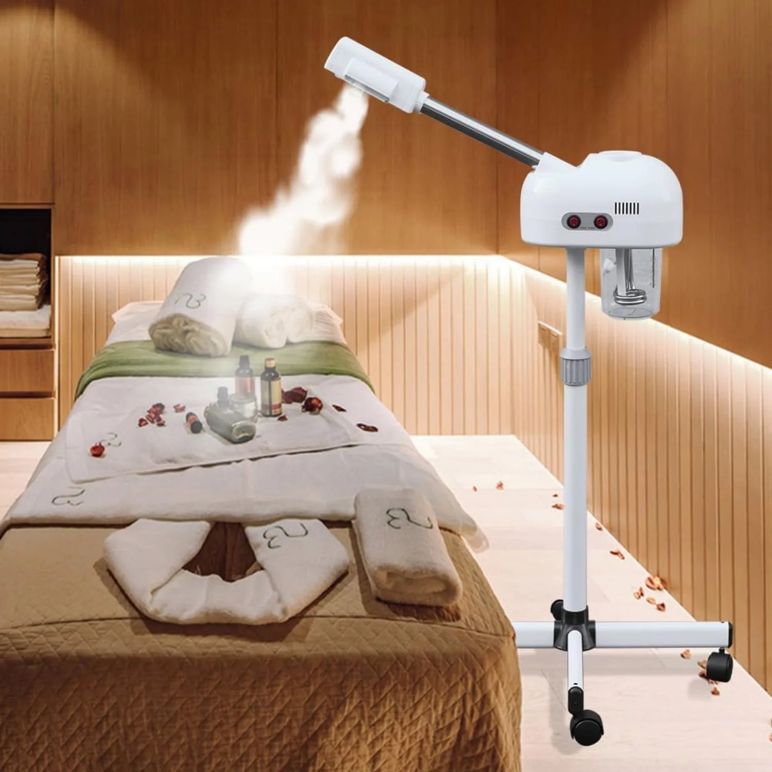 Professional Facial Steamer for Beauty Salon Home, Steam Machine with 360 Degree Rotating Nozzle for Cleanses Skin Unclogs Pores - FitHealthHavenFitHealthHavenFitHealthHaven14:200002130;200007763:201336106United StatesIvoryProfessional Facial Steamer for Beauty Salon Home, Steam Machine with 360 Degree Rotating Nozzle for Cleanses Skin Unclogs Pores