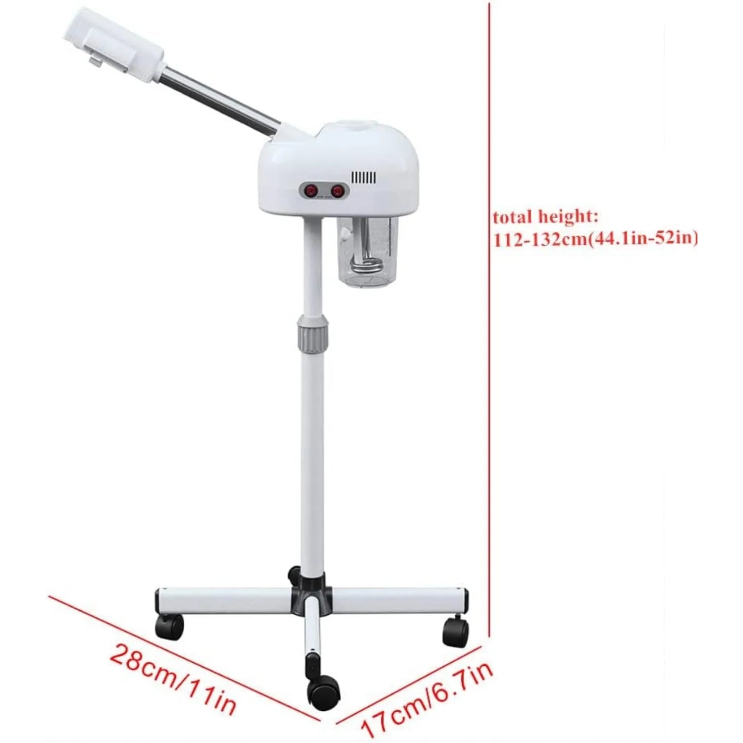 Professional Facial Steamer for Beauty Salon Home, Steam Machine with 360 Degree Rotating Nozzle for Cleanses Skin Unclogs Pores - FitHealthHavenFitHealthHavenFitHealthHaven14:200002130;200007763:201336106United StatesIvoryProfessional Facial Steamer for Beauty Salon Home, Steam Machine with 360 Degree Rotating Nozzle for Cleanses Skin Unclogs Pores
