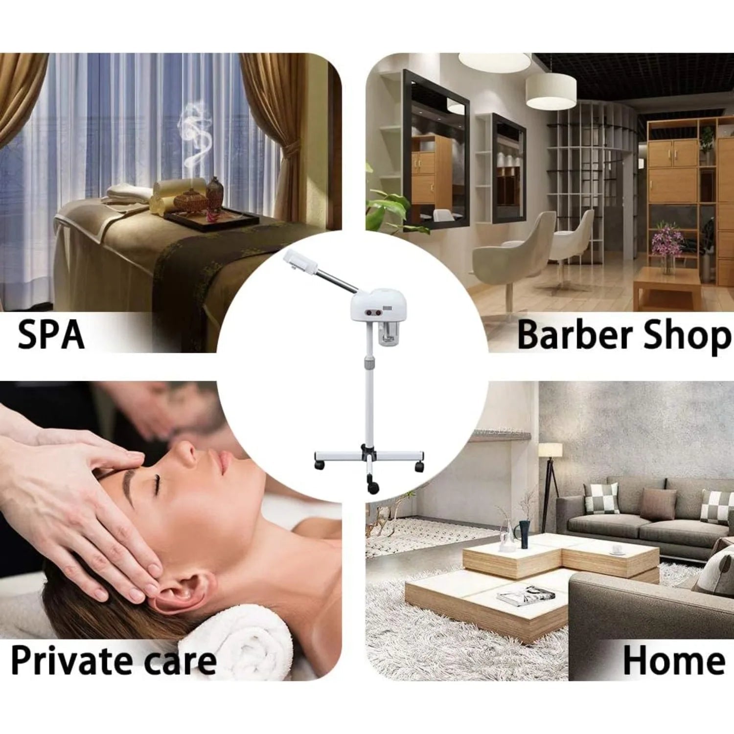 Professional Facial Steamer for Beauty Salon Home, Steam Machine with 360 Degree Rotating Nozzle for Cleanses Skin Unclogs Pores - FitHealthHavenFitHealthHavenFitHealthHaven14:200002130;200007763:201336106United StatesIvoryProfessional Facial Steamer for Beauty Salon Home, Steam Machine with 360 Degree Rotating Nozzle for Cleanses Skin Unclogs Pores