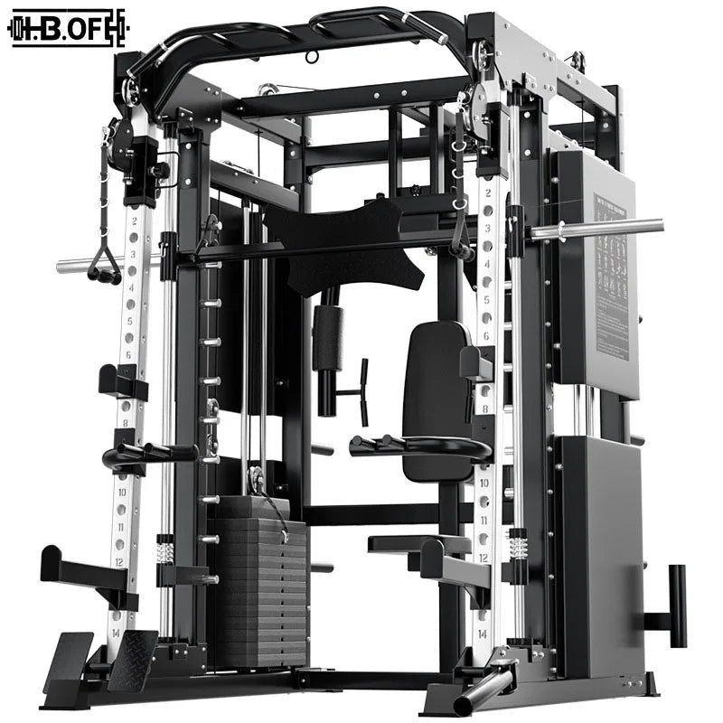Professional Smith Comprehensive Trainer Home Multi Functional Combination Fitness Equipment Flying Bird Squatting Longmen Frame - FitHealthHavenFitHealthHavenFitHealthHaven14:193blackProfessional Smith Comprehensive Trainer Home Multi Functional Combination Fitness Equipment Flying Bird Squatting Longmen Frame