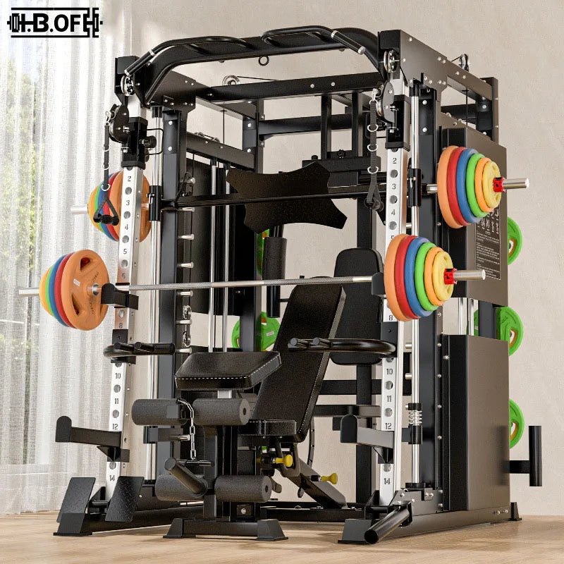 Professional Smith Comprehensive Trainer Home Multi Functional Combination Fitness Equipment Flying Bird Squatting Longmen Frame - FitHealthHavenFitHealthHavenFitHealthHaven14:193blackProfessional Smith Comprehensive Trainer Home Multi Functional Combination Fitness Equipment Flying Bird Squatting Longmen Frame