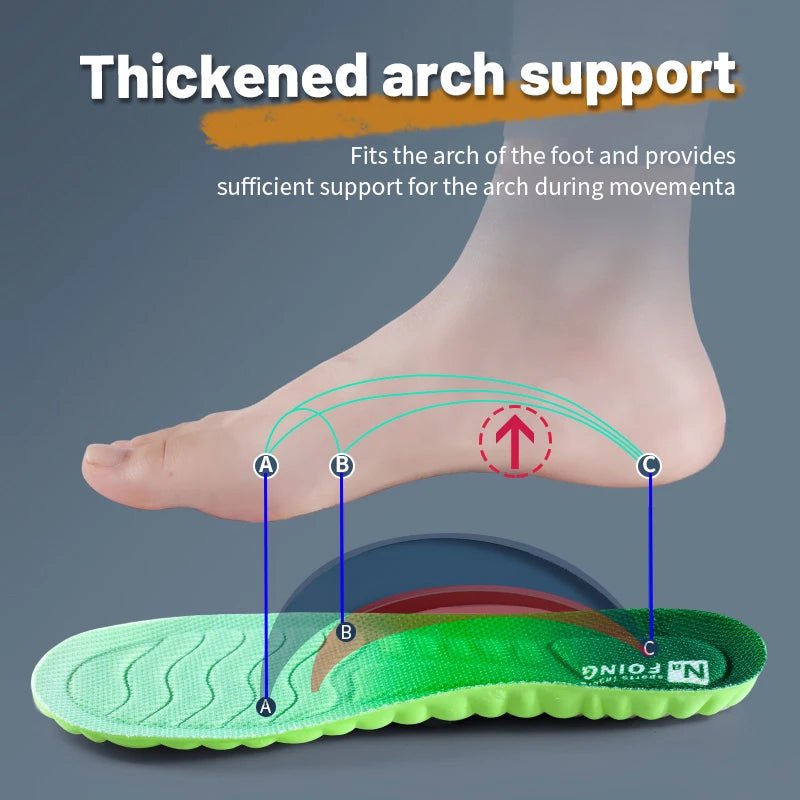 PU Feet Sole Soft Orthopedic Sport Insoles for Breathable Shock Absorption Running Shoes Pad for Men Women Arch Support Insole - FitHealthHavenFitHealthHavenFitHealthHaven14:175;200000124:200000283EU45-46(208mm)greenEU45-46(208mm)PU Feet Sole Soft Orthopedic Sport Insoles for Breathable Shock Absorption Running Shoes Pad for Men Women Arch Support Insole