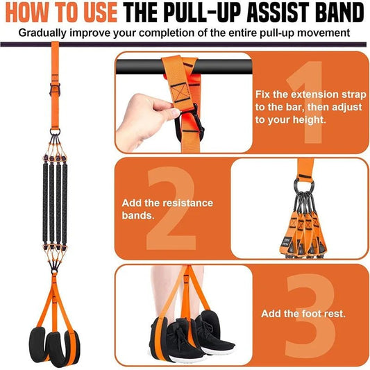 Pull Up Assistance Bands Set Resistance Strap for Pull-ups Assist for Men Women Hanging Training Chin-up Workout Body Stretching - FitHealthHavenFitHealthHavenFitHealthHaven14:29150LB orange150LB orangePull Up Assistance Bands Set Resistance Strap for Pull-ups Assist for Men Women Hanging Training Chin-up Workout Body Stretching