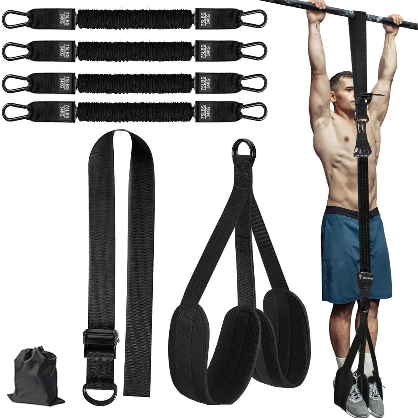Pull Up Assistance Bands Set Resistance Strap for Pull-ups Assist for Men Women Hanging Training Chin-up Workout Body Stretching - FitHealthHavenFitHealthHavenFitHealthHaven14:173300LB black300LB blackPull Up Assistance Bands Set Resistance Strap for Pull-ups Assist for Men Women Hanging Training Chin-up Workout Body Stretching
