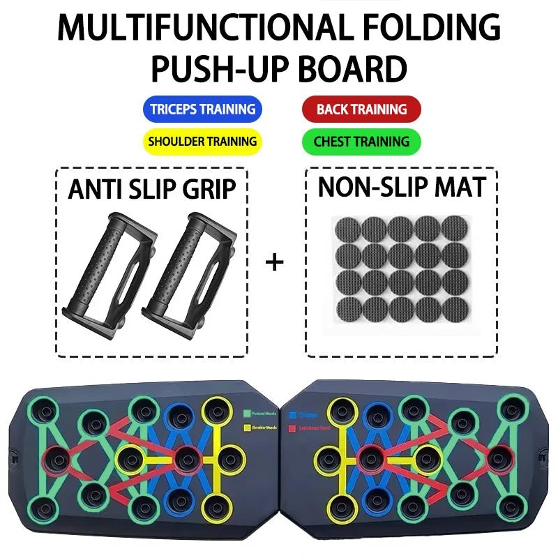 Push-up Board Set Portable Multifunctional Push-up Bar Foldable Fitness Equipment For Chest Abdomen Arms/Back Training - FitHealthHavenFitHealthHavenFitHealthHaven14:771Board pad;200007763:201336106Board padUnited StatesPush-up Board Set Portable Multifunctional Push-up Bar Foldable Fitness Equipment For Chest Abdomen Arms/Back Training