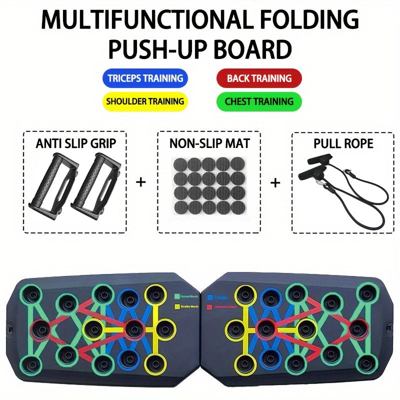 Push-up Board Set Portable Multifunctional Push-up Bar Foldable Fitness Equipment For Chest Abdomen Arms/Back Training - FitHealthHavenFitHealthHavenFitHealthHaven14:173Board pull rope;200007763:201336106Board pull ropeUnited StatesPush-up Board Set Portable Multifunctional Push-up Bar Foldable Fitness Equipment For Chest Abdomen Arms/Back Training