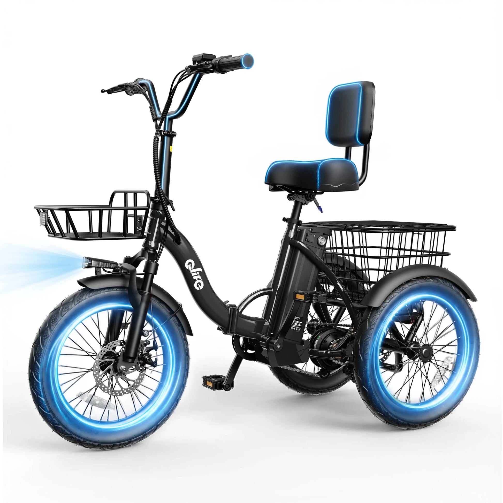 Qlife Triker 2.0 Folding Electric Trike, 1200W Motor 48V 10.4AH Removable Battery, 18''X3" Fat Tire Electric Tricycle, 18MPH Up to 50 Miles Etrike - FitHealthHavenFitHealthHavenFitHealthHaven14:193;200007763:201336106blackUnited StatesQlife Triker 2.0 Folding Electric Trike, 1200W Motor 48V 10.4AH Removable Battery, 18''X3" Fat Tire Electric Tricycle, 18MPH Up to 50 Miles Etrike