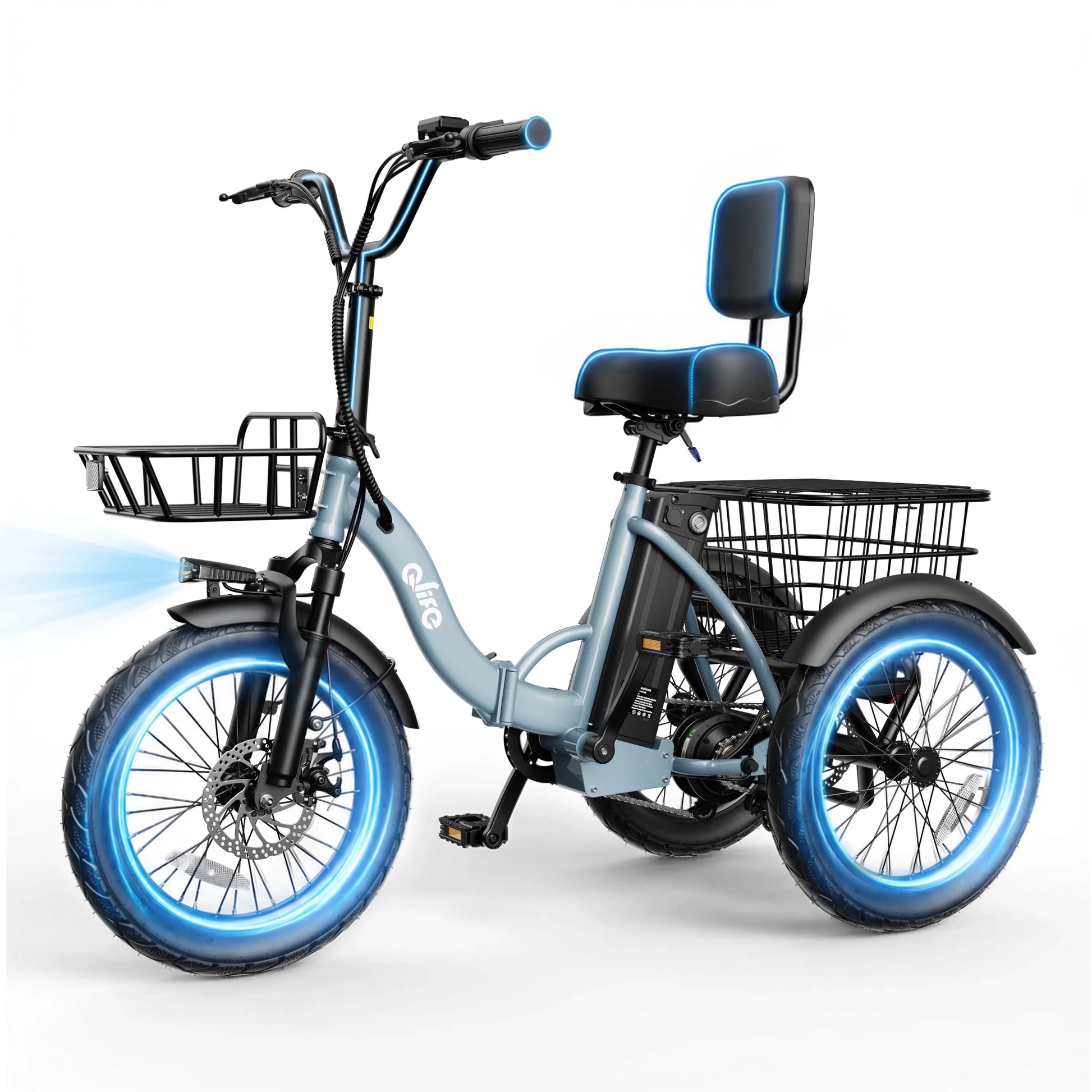 Qlife Triker 2.0 Folding Electric Trike, 1200W Motor 48V 10.4AH Removable Battery, 18''X3" Fat Tire Electric Tricycle, 18MPH Up to 50 Miles Etrike - FitHealthHavenFitHealthHavenFitHealthHaven14:173;200007763:201336106BlueUnited StatesQlife Triker 2.0 Folding Electric Trike, 1200W Motor 48V 10.4AH Removable Battery, 18''X3" Fat Tire Electric Tricycle, 18MPH Up to 50 Miles Etrike